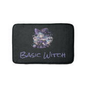 Halloween/Hexe/lila Badematte (Vorderseite)