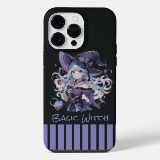 Halloween/Hexe/lila iPhone Hülle (Rückseite)