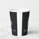 Halloween/Hexe/lila Pappbecher (Rechts)