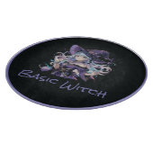 Halloween/Hexe/lila Schneidebrett (Ecke)