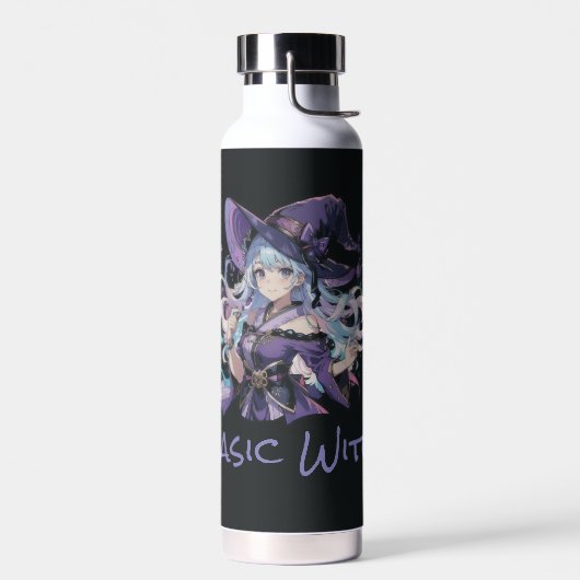 Halloween/Hexe/lila Trinkflasche (Links)