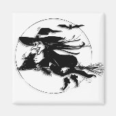 Halloween Hexe Magnet (Vorne)