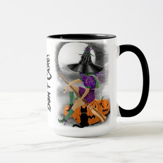 Halloween Hexe mit Black Cat-Tasse Tasse (Rechts)