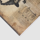 Halloween Hexe mit Cup in Hand Pumpkin Decoupage Seidenpapier (Ausschnitt)