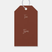 Halloween-Hexe mit Kürbis - Geschenkanhänger (Rückseite)