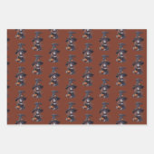 Halloween-Hexe mit Kürbis - Geschenkpapier Set (Vorderseite)