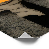 Halloween-Hexe mit Kürbissen Poster (Ecke)