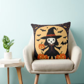Halloween Hexe mit Pumpkins Kissen (Stuhl )