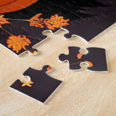 Halloween Hexe mit Pumpkins Puzzle (Seite)