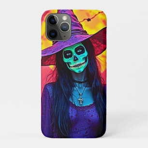 Halloween Hexe mit Skull Face Design Case-Mate iPhone Hülle