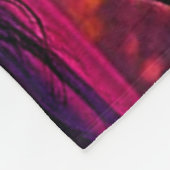 Halloween Hexe mit Skull Face Design Fleecedecke (Ecke)