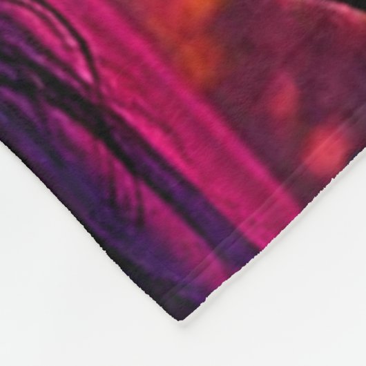 Halloween Hexe mit Skull Face Design Fleecedecke (Ecke)