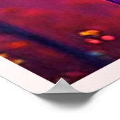 Halloween Hexe mit Skull Face Design Poster (Ecke)