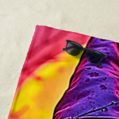 Halloween Hexe mit Skull Face Design Strandtuch (Beispiel)