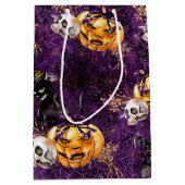 Halloween Hexe Mittlere Geschenktüte (Vorderseite)