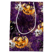 Halloween Hexe Mittlere Geschenktüte (Rückseite)