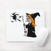 Halloween-Hexe Mousepad (Mit Mouse)