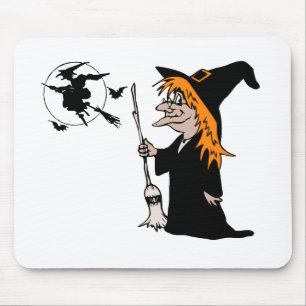 Halloween-Hexe Mousepad