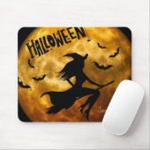 Halloween Hexe Mousepad (Mit Mouse)
