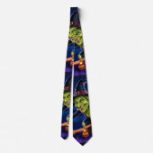 Halloween/Hexe Necktie Krawatte (Rückseite)