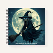 Halloween Hexe Notizblock (Vorderseite)