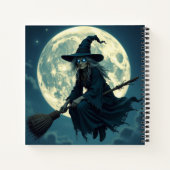 Halloween Hexe Notizblock (Rückseite)