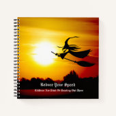 Halloween Hexe Notizblock (Vorderseite)