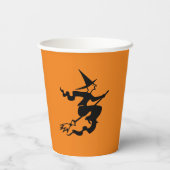 Halloween-Hexe Pappbecher (Rückseite)