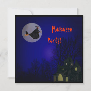 Halloween-Hexe-Party Einladung