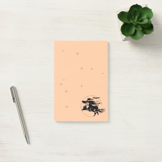 Halloween Hexe Post-it Klebezettel (Büro)