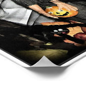 Halloween-Hexe Poster (Ecke)