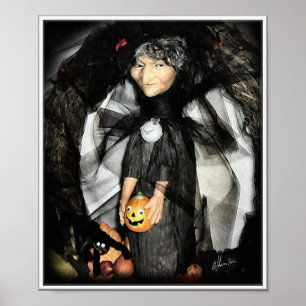 Halloween-Hexe Poster