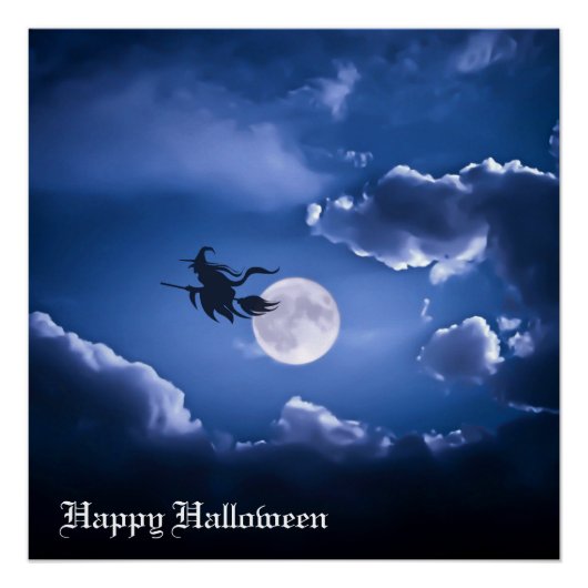 Halloween Hexe Poster (Vorderseite)