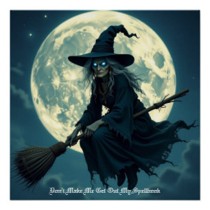 Halloween Hexe Poster