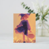 Halloween Hexe Postkarte (Stehend Vorderseite)