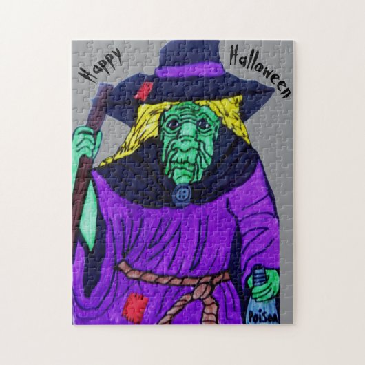 HALLOWEEN HEXE PUZZLE (Vertikal)