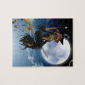 Halloween-Hexe-Puzzlespiel Puzzle (Horizontal)