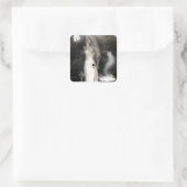 Halloween Hexe Quadratischer Aufkleber (Tasche)