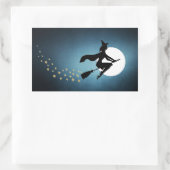 Halloween - Hexe Rechteckiger Aufkleber (Tasche)