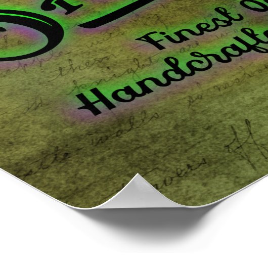 Halloween Hexe Salem Broom Company Sign Poster (Ecke)