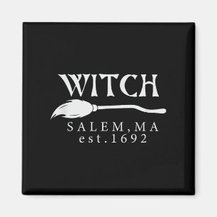 Halloween Hexe Salem, Ma Est.1692 Gruselige Damen  Magnet