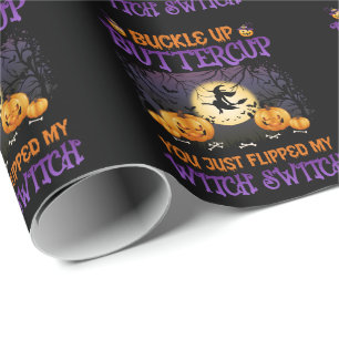 Halloween Hexe Schalten Schnallen Sie Sich An Butt Geschenkpapier