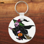 Halloween Hexe Schlüsselanhänger (Vorderseite)