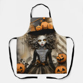 Halloween Hexe Schürze (Vorderseite)