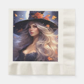 Halloween Hexe Serviette (Vorderseite)