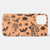 Halloween Hexe Silhouette: Cartoon Muster. Case-Mate iPhone Hülle (Rückseite (Horizontal))