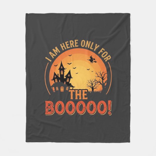 Halloween-Hexe Spukhaus Buh Design_1 Fleecedecke (Vorderseite)
