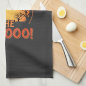 Halloween-Hexe Spukhaus Buh-Design_1 Geschirrtuch (Viertel Falte)