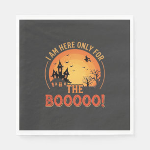 Halloween-Hexe Spukhaus Buh-Design_1 Serviette