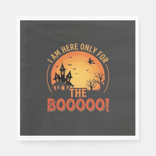 Halloween-Hexe Spukhaus Buh-Design_1 Serviette (Vorderseite)
